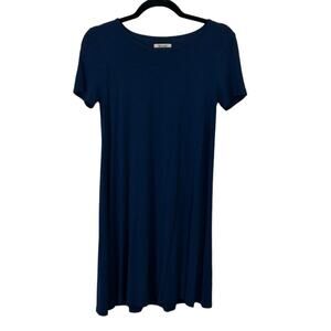 Madewell Navy Swingy Short Sleeve Mini Tee Shirt Dress, Women’s Size XS